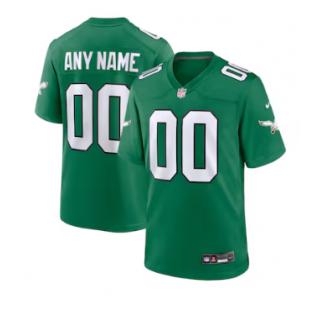 Philadelphia Eagles Nike Alternate Custom Game Jersey - Kelly Green